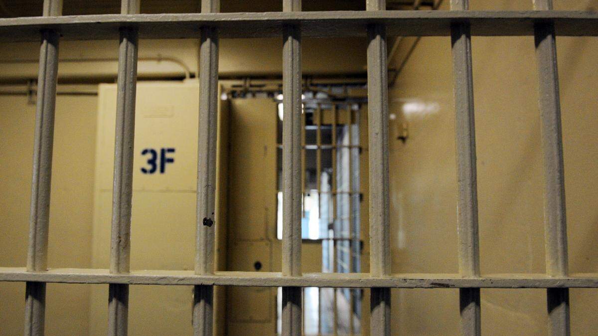 ERIC PAUL ZAMORA/THE FRESNO BEE A locked door at the Fresno County Jail in downtown Fresno on February 17, 2012.
