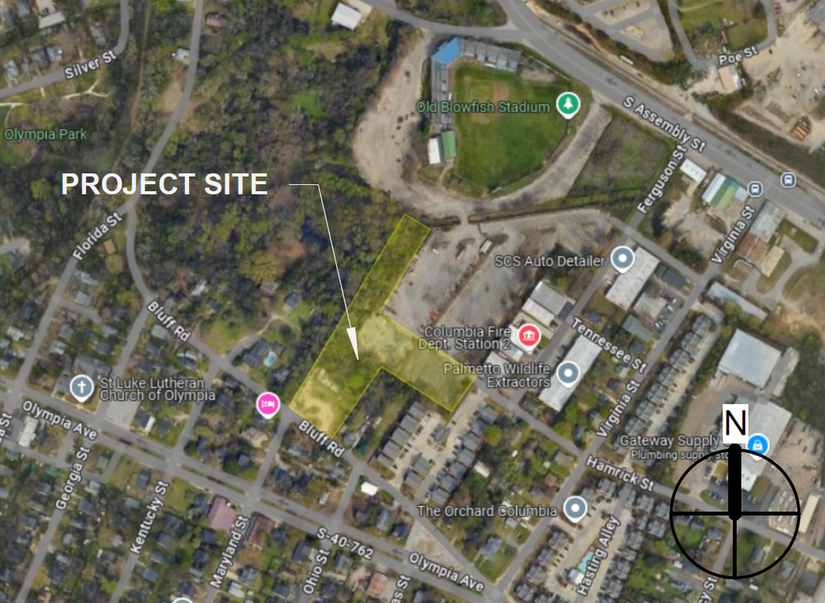 The new Columbia-Richland Fire Department Station No. 2 will be built adjacent to the existing station, just behind the former Capital City Stadium baseball field.