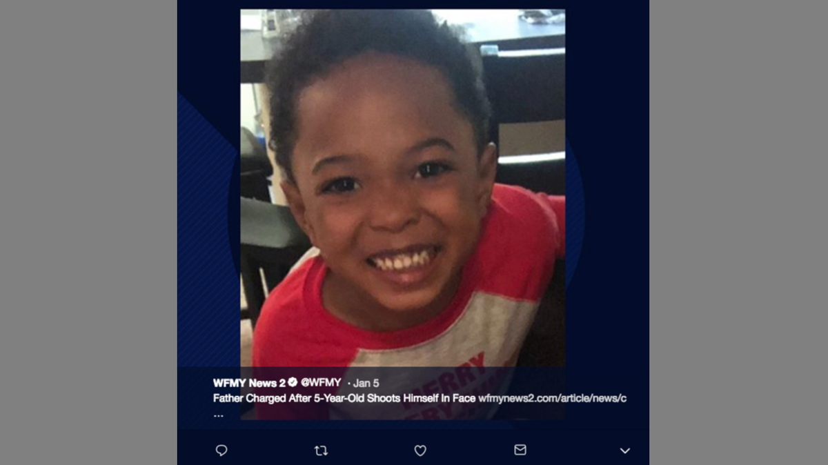 This screen grab shows Jayden Brower, the child who shot himself in the face at a Wendy’s drive-thru.