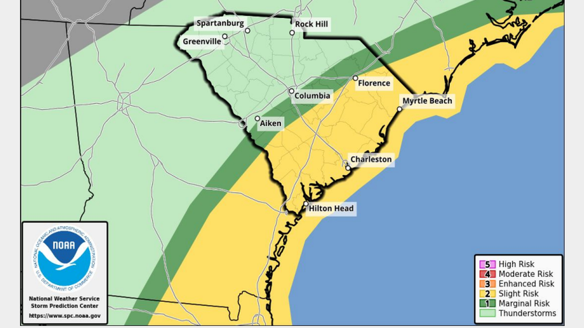 Potential tornado forecast caused by Idalia.
