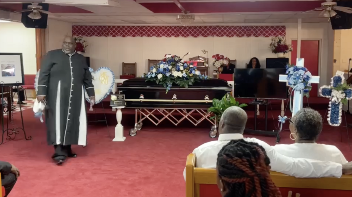 Shaeed Woodward’s funeral was held Saturday in Lake City, South Carolina.