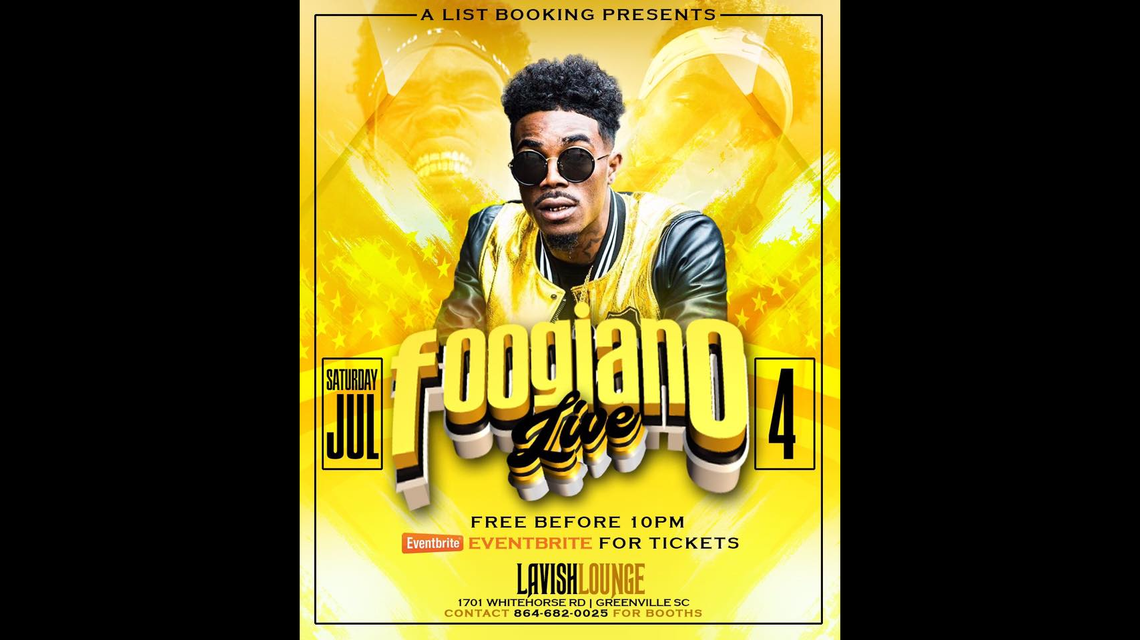 The Lavish Loung had a July 4 ​advertised ​a show​ by rapper Foogiano. Admission was free to anyone who arrived before 10 p.m.