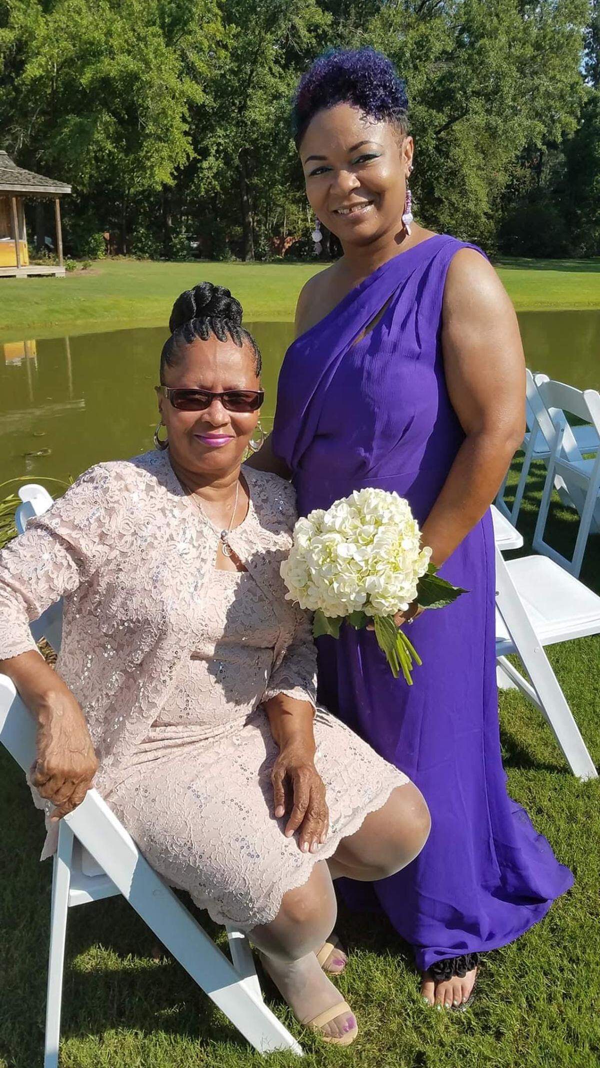 Crystal Priester (right) called an ambulance for her mother, Sandra, when COVID-19 symptoms made it difficult to breathe.