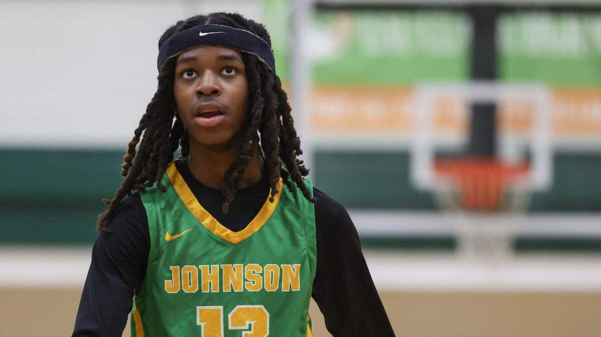 Milton McCray (13) of C.A. Johnson looks up the court during the MLK Bash at Eau Claire High School in Columbia on Monday, January 20, 2025. 