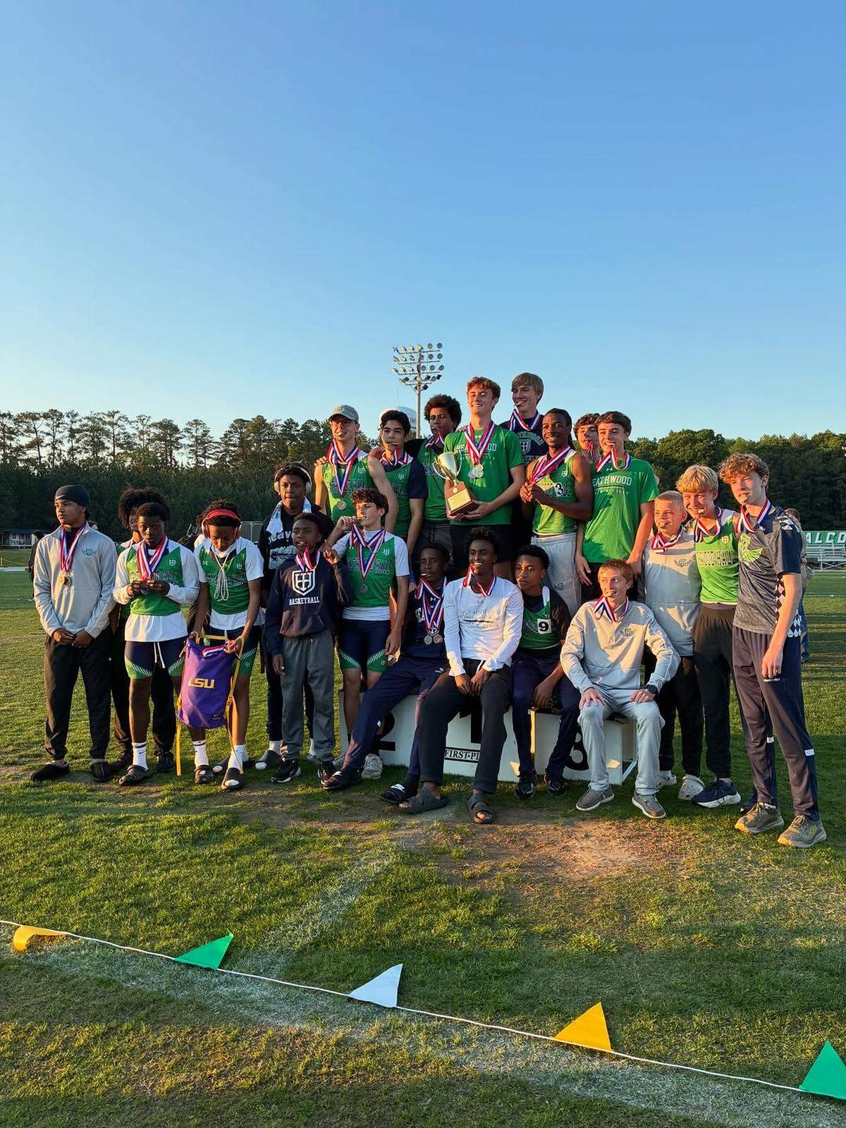 Heathwood Hall boys won the SCISA Divison I track and field championships on May 2, 2026.