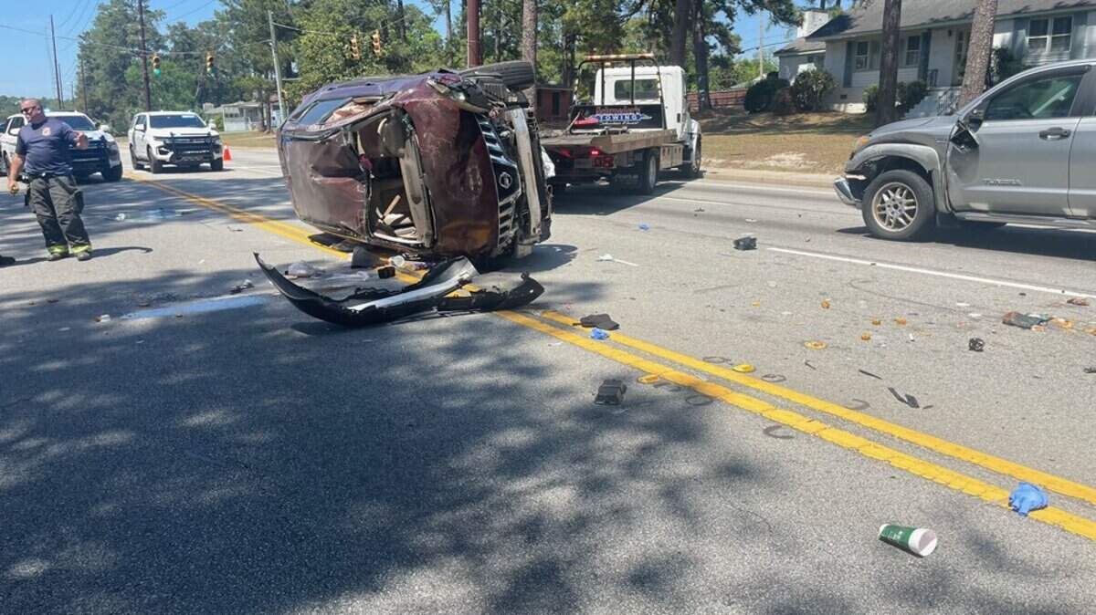 A car crash involving three vehicles blocked traffic in both directions on North Beltline Boulevard on Tuesday, April 14, 2026, according to the Columbia Police Department.