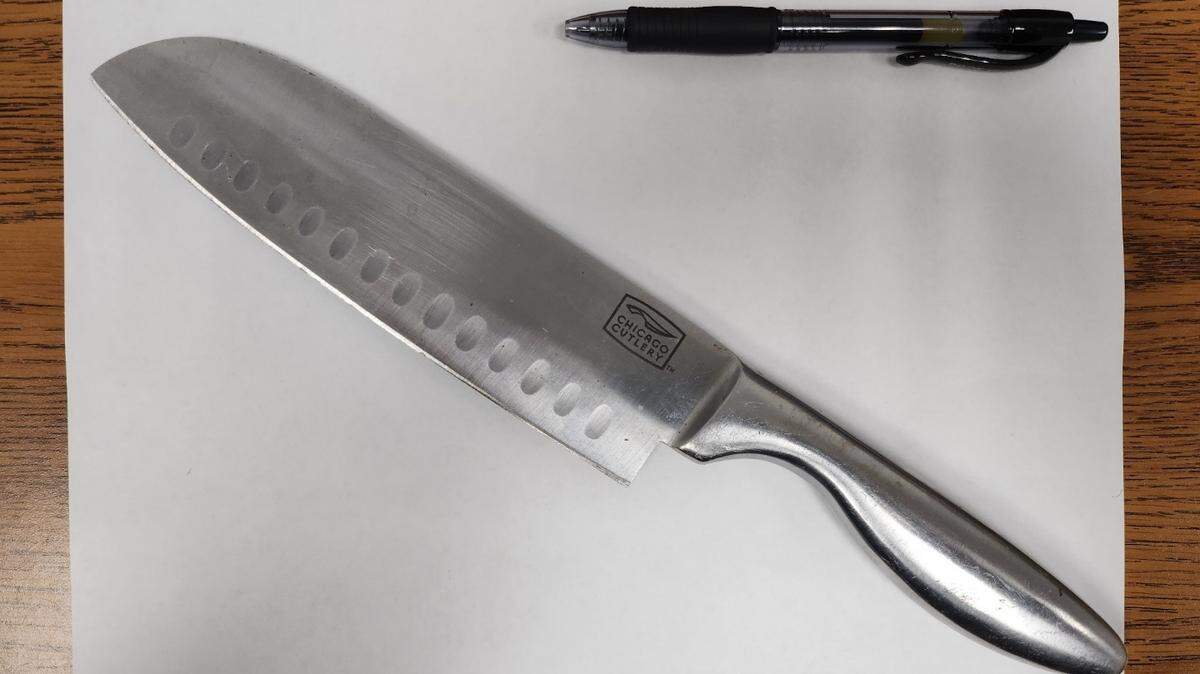 A kindergarten student brought this knife to a Midlands school on Wednesday.