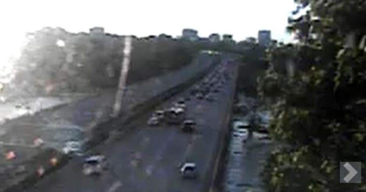 Vehicles heading to Columbia were backed up after a crash.