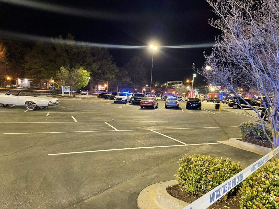 The Columbia Police Department investigates a shooting.