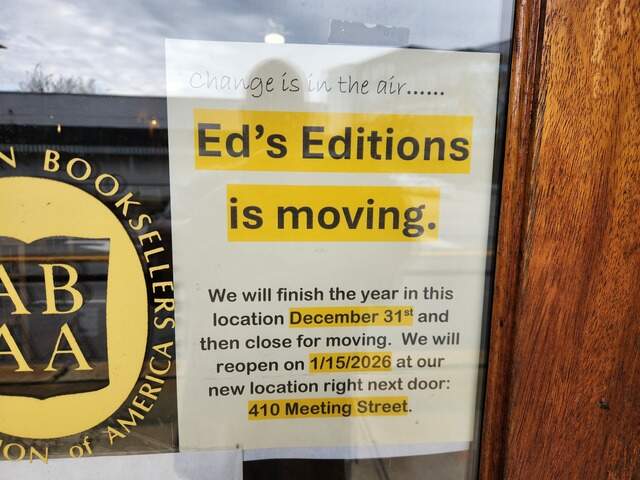West Columbia, SC’s Ed’s Editions bookstore plans to move | The State