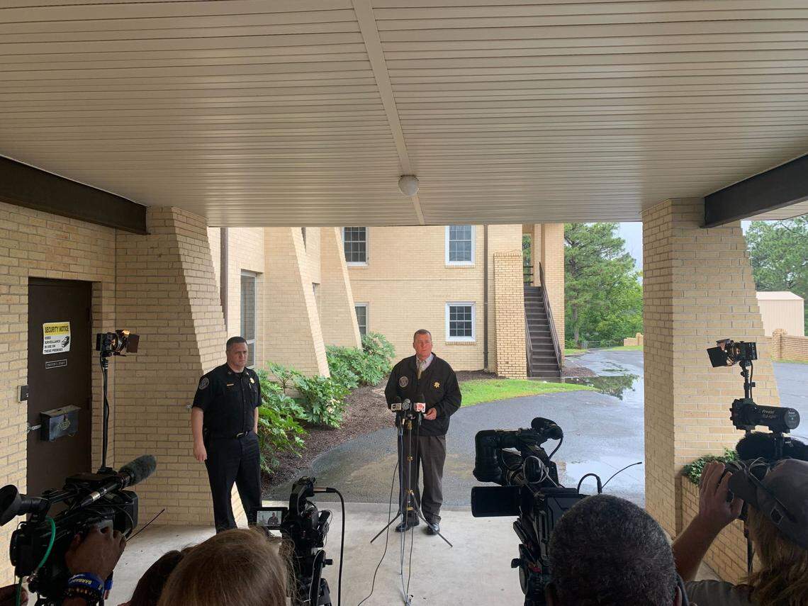 The Lexington County Sheriff’s Department held a press conference Wednesday afternoon following a law enforcement standoff in a West Columbia neighborhood.