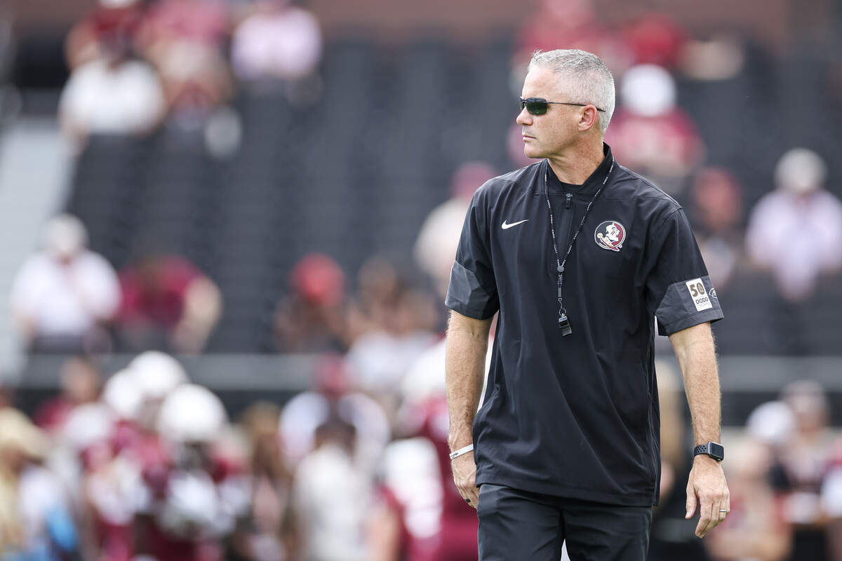 Florida State football coach Mike Norvell