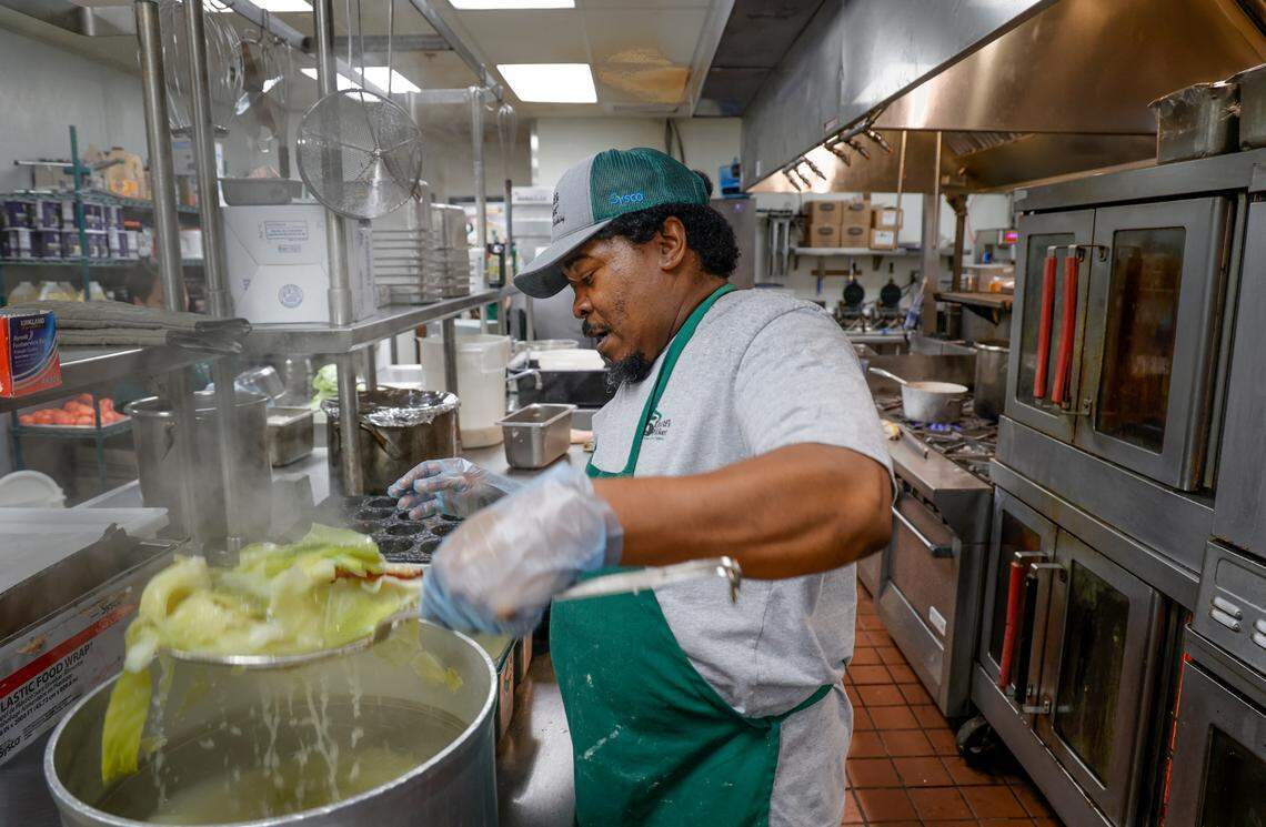 Jarod Amaker has worked in the kitchen at Lizard’s Thicket for about 5 years.