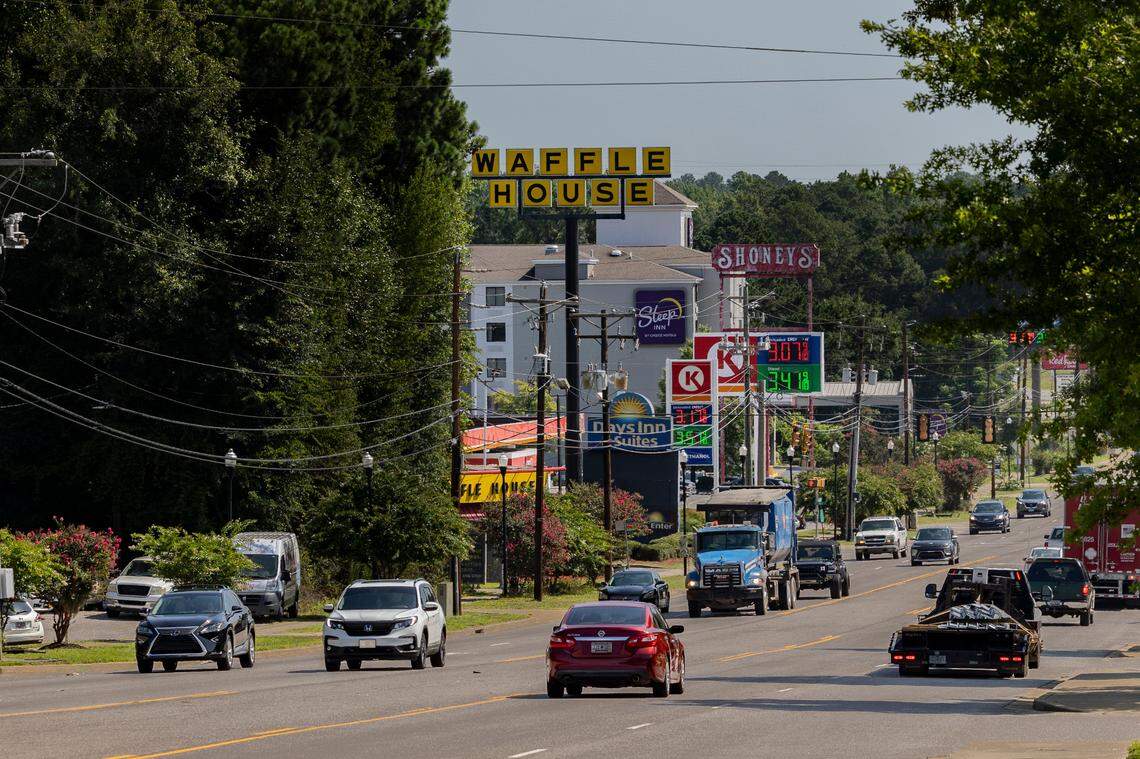 Airport Boulevard near Cayce and Springdale.