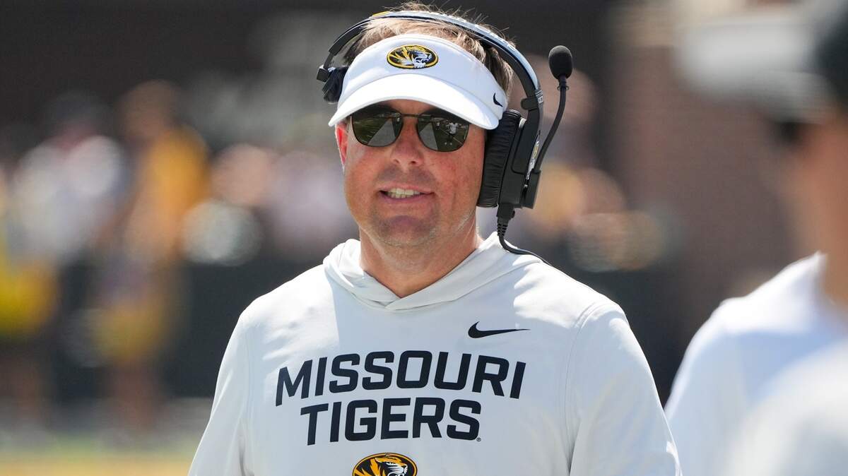 Missouri Tigers head coach Eli Drinkwitz 