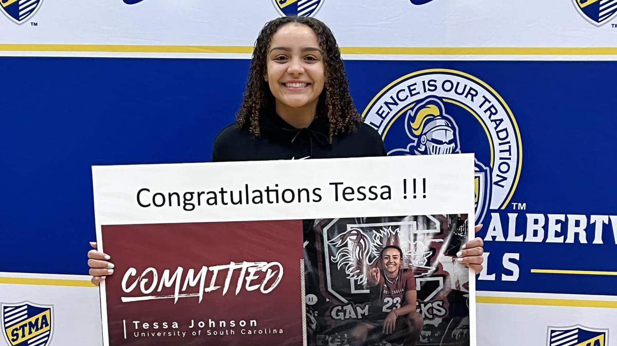 Tessa Johnson committed to South Carolina on Wednesday.