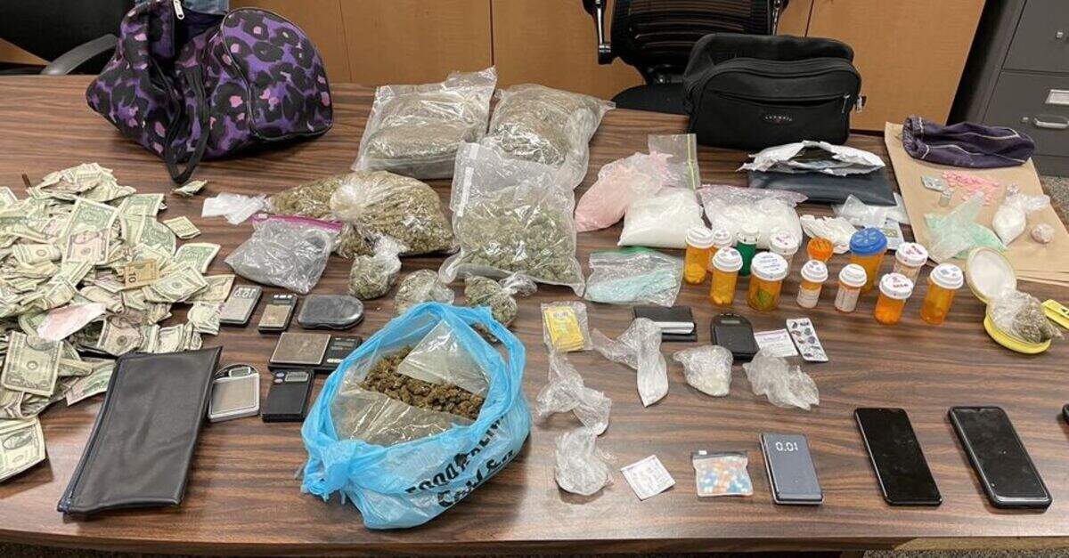 Drugs were confiscated during a recent arrest.