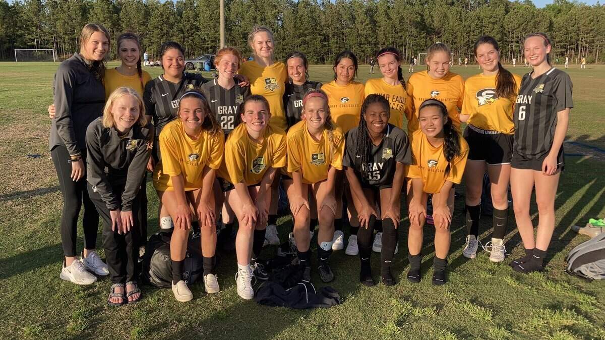 Gray Collegiate girls soccer won the Region 3-2A championship on Tuesday, April 19, 2022.