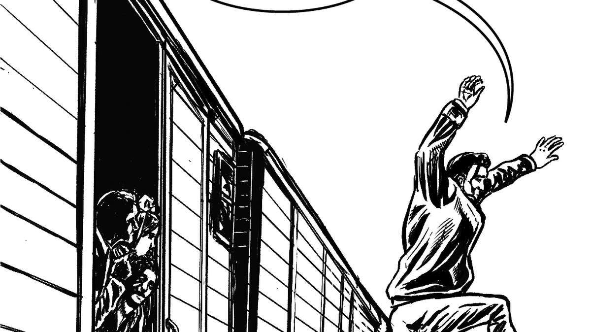From the graphic novel, “We Survived The Holocaust: The Bluma & Felix Goldberg Story,” by Frank W. Baker, illustrations by Tim Ogline