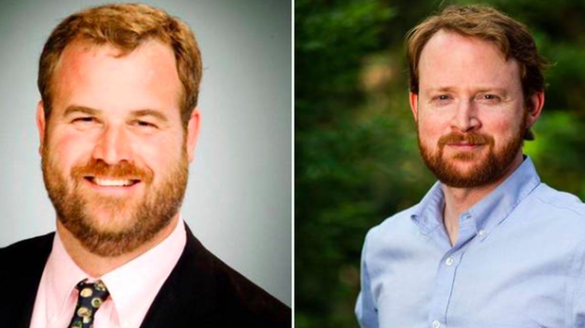 South Carolina state Rep. Kirkman Finlay, left, and Democratic challenger Rhodes Bailey