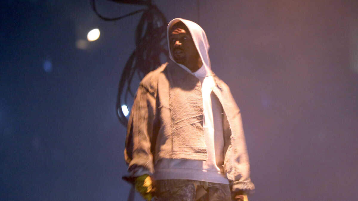 Kanye West performs during the Kanye West: The Saint Pablo Tour at Philips Arena in September 2016, in Atlanta.