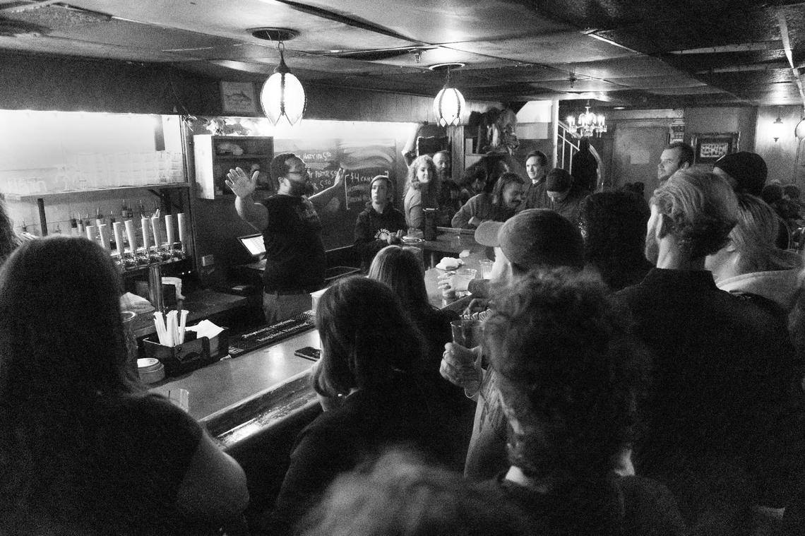 Last call at The Whig, a bar in downtown Columbia, South Carolina on Sunday, November 20, 2022.