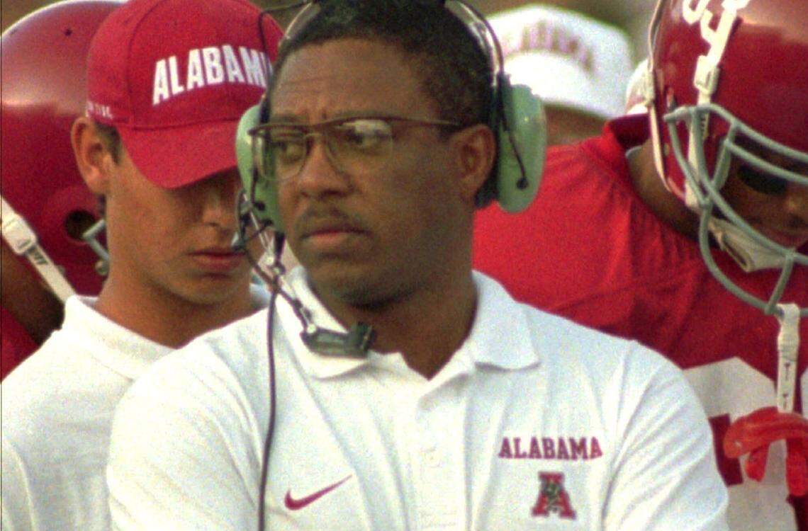 This is an Aug. 31, 1996 file photo of then-Alabama offensive coordinator Woody McCorvey.