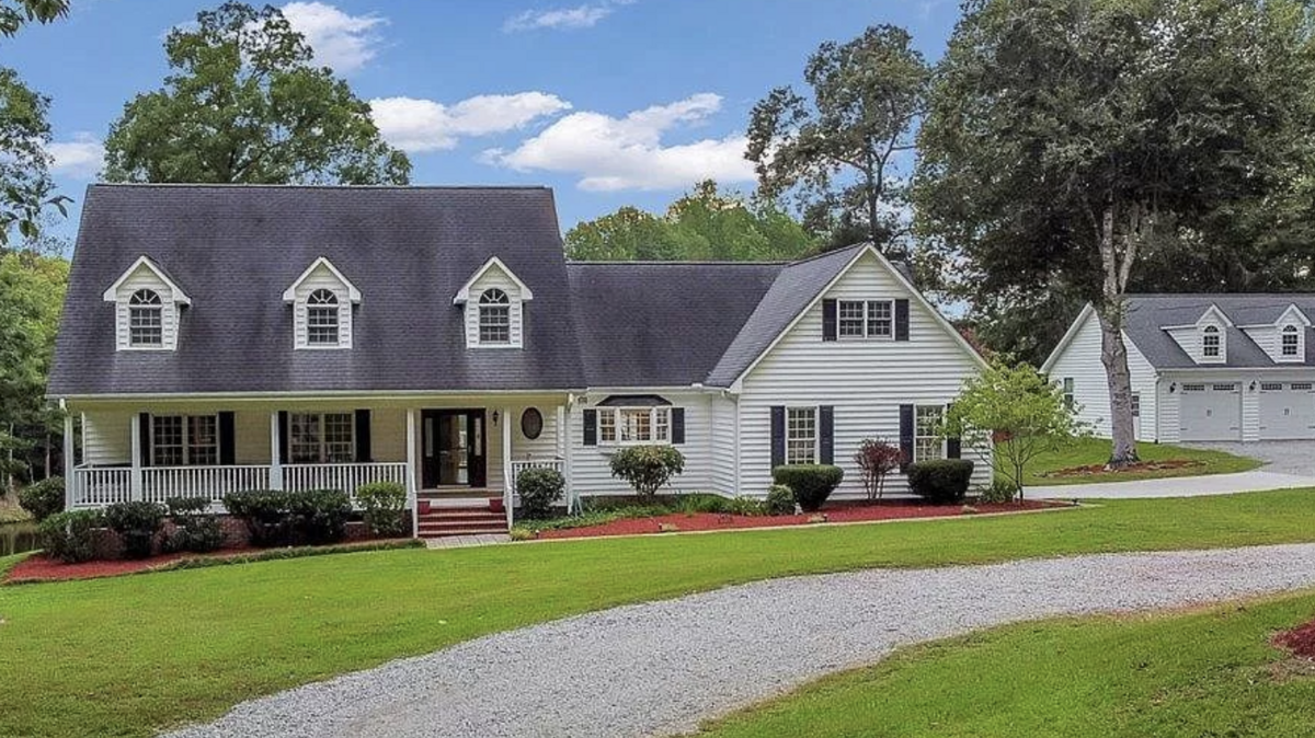 The house is on almost 85 acres and includes an apartment, four bedrooms and four and a half baths.