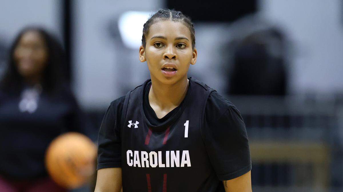 Maddy McDaniel at South Carolina women's basketball practice on Monday, Sept. 22, 2025.