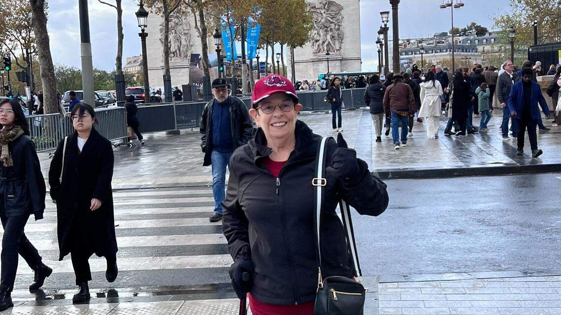 Charlotte Lindler-Ellis in Paris this weekend