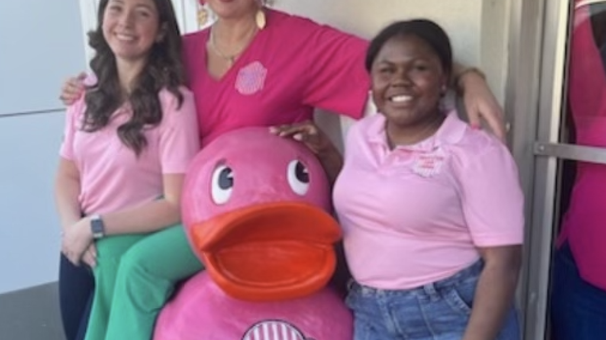 Kimberly Blackwell, center, started Pendleton Candy Company a year and a half ago. Her daughter, Claire, left works with her as does Claire’s friend Camille Cunningham.