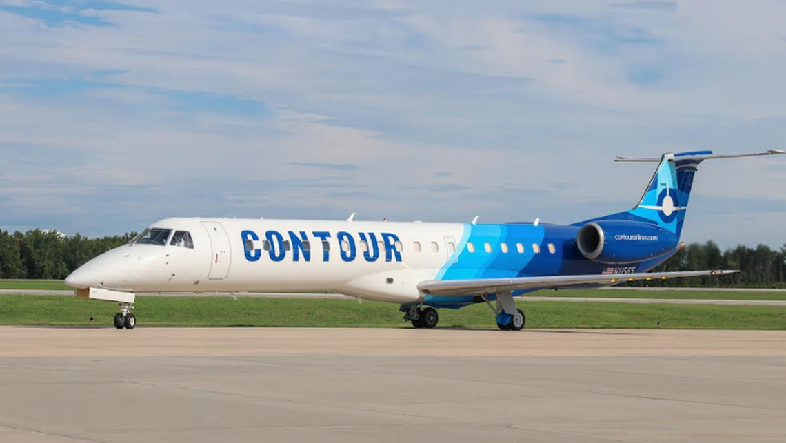 Contour Airlines, with a non-stop flight five times a week to Nashville, is the seventh airline to operate from Greenville-Spartanburg Airport.- Greenville-Spartanburg  Airport