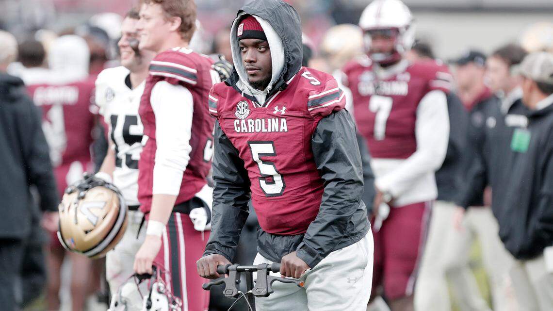 South Carolina’s Dakereon Joyner after the game against Vanderbilt on Saturday, Nov. 11, 2023 at Williams-Brice Stadium.