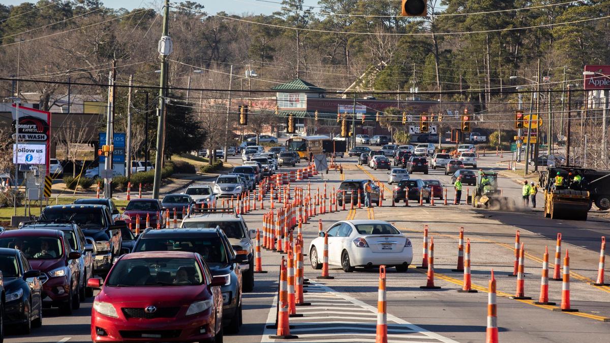 A January water main break on Garners Ferry Road shut down all but one lane of traffic in either direction last month.