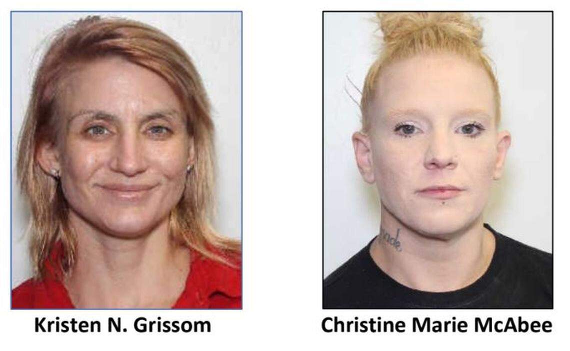 An arrest has been made connected to the deaths of Kristen Grissom, left, and Christine Marie McAbee.