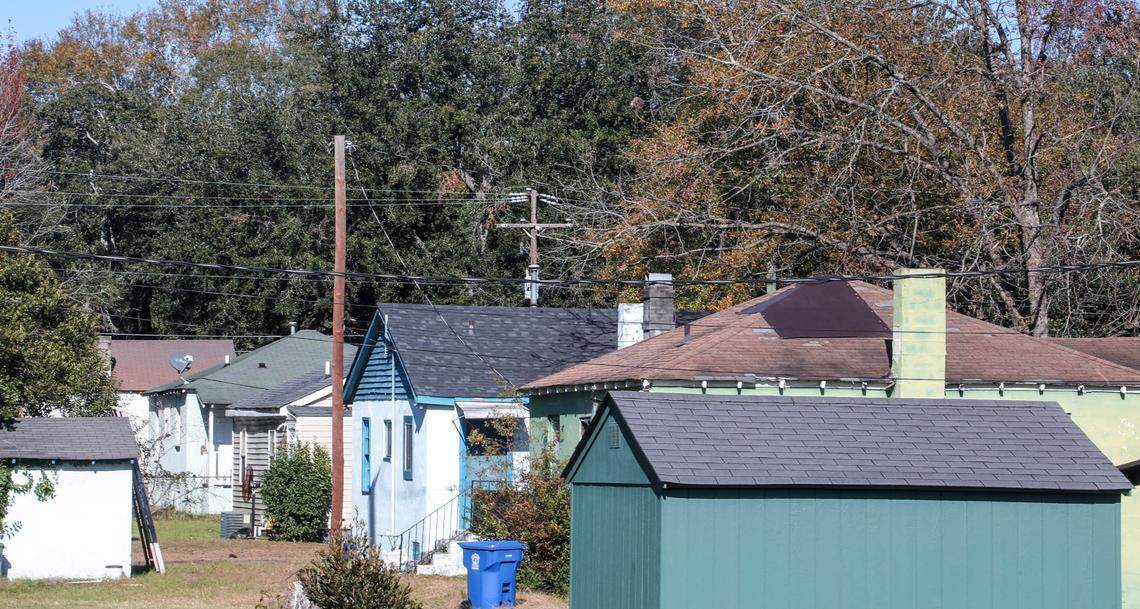 Older established homes in the Edisto Court Community.