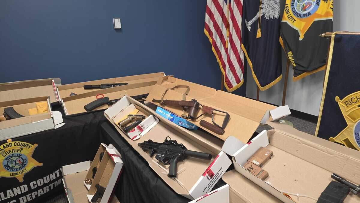 Seventeen weapons, including hand guns and assault rifles, were recovered from a shooting incident in the Summit area of Columbia following search warrants.
