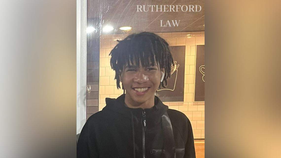 This photo of Cyrus Carmack-Belton was provided by his family’s attorney, Todd Rutherford. A watermark from Rutherford’s law firm has been added.