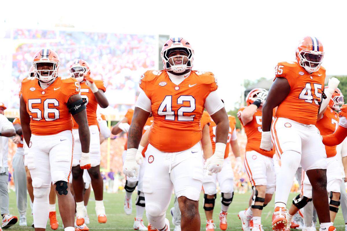 Clemson football’s Hevin Brown-Shuler (42)