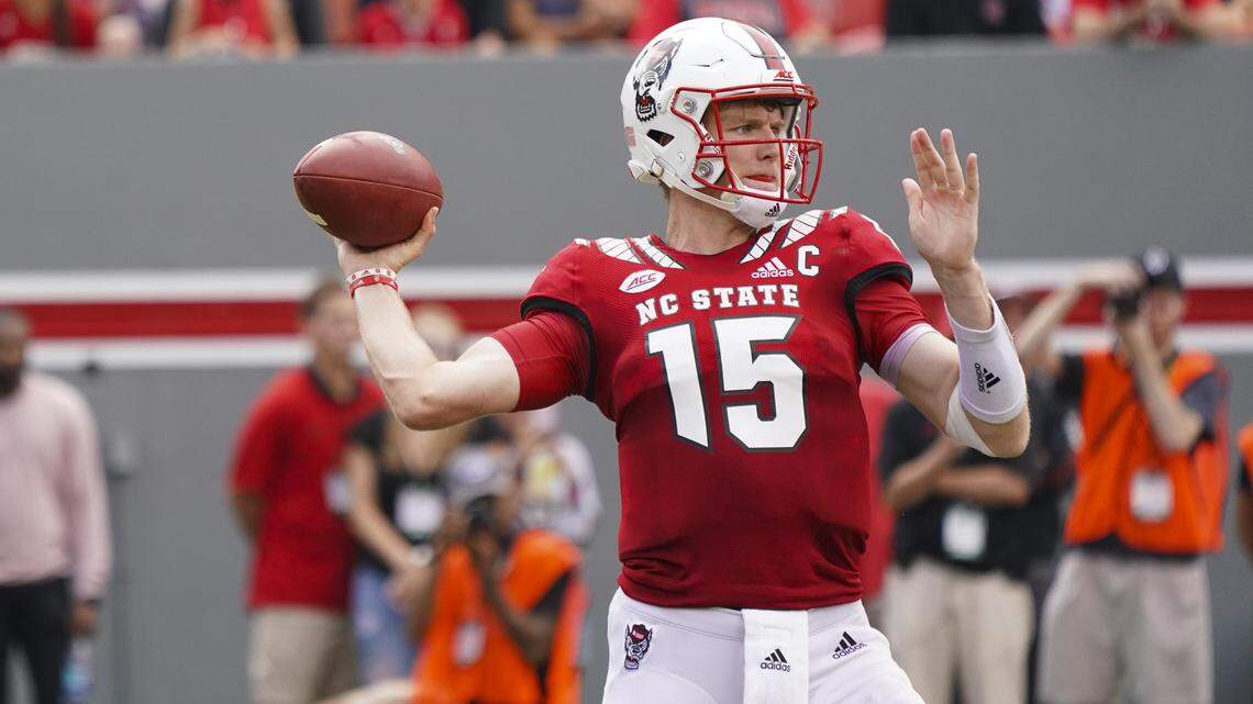 N.C. State quarterback Ryan Finley leads the ACC in passing.