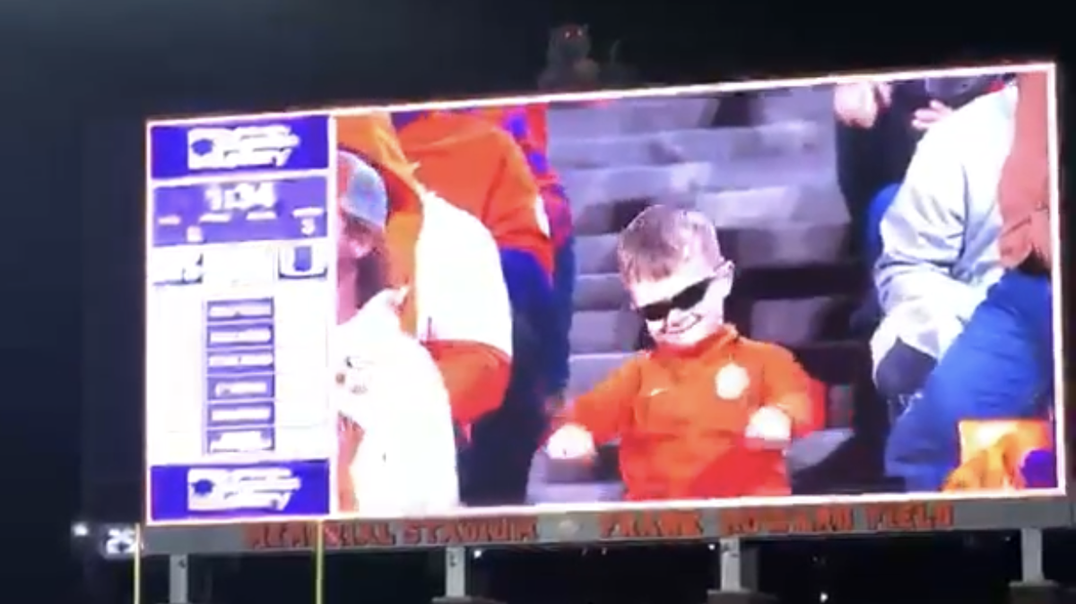 7-year-old Carter Wiley of Duncan, S.C., went viral over the weekend after camera operators at Memorial Stadium cut to him multiple times for dances in the second half of the Clemson-Miami football game on Nov. 19, 2022