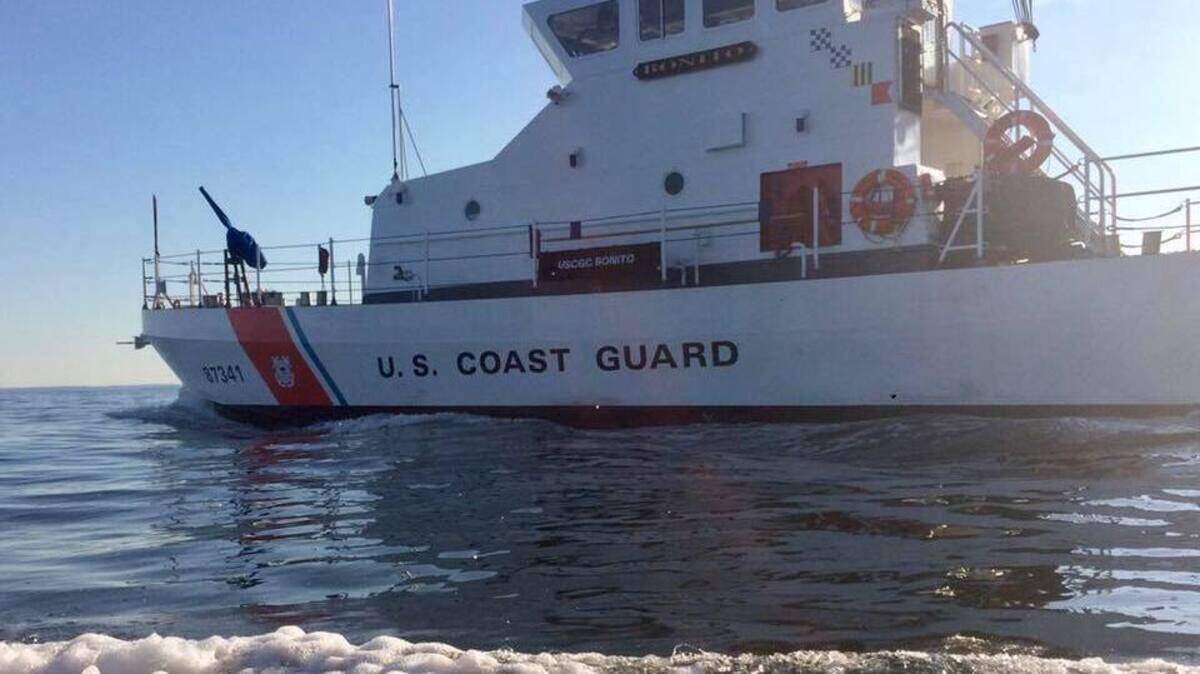 The U.S. Coast Guard led search efforts after the Saturday crash off Long Island, New York.