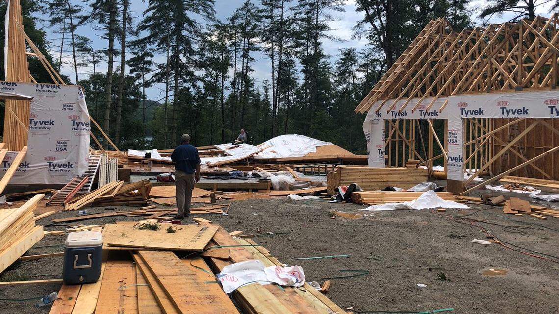 Two people were killed and more were injured when a South Carolina building collapsed.