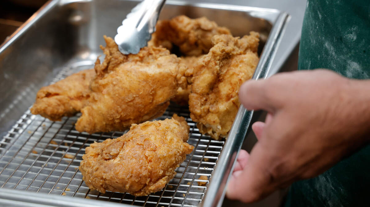 Fried chicken from Lizard’s Thicket.