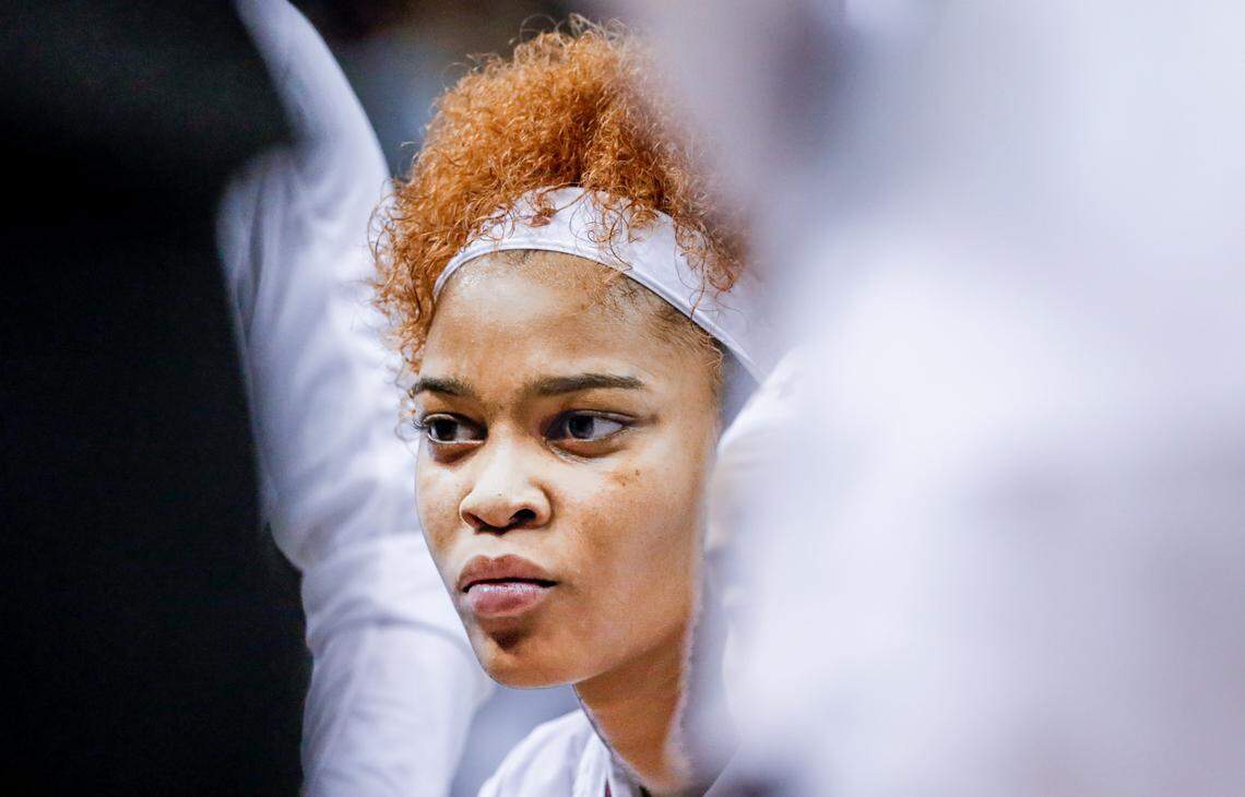 South Carolina’s Lele Grissett as a freshman in January 2018.