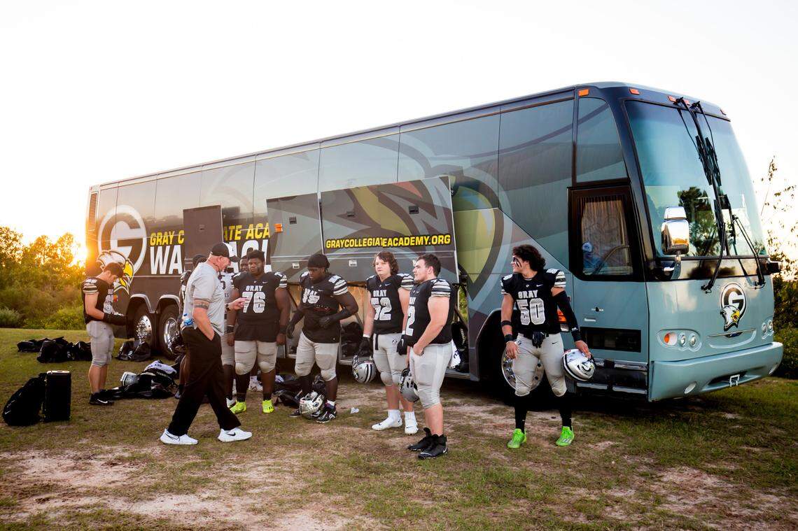 Gray Collegiate Academy in recent years has traveled to play its home football games at the Midlands Sports Complex in West Columbia. The War Eagles will now play their home games on campus on a new field.