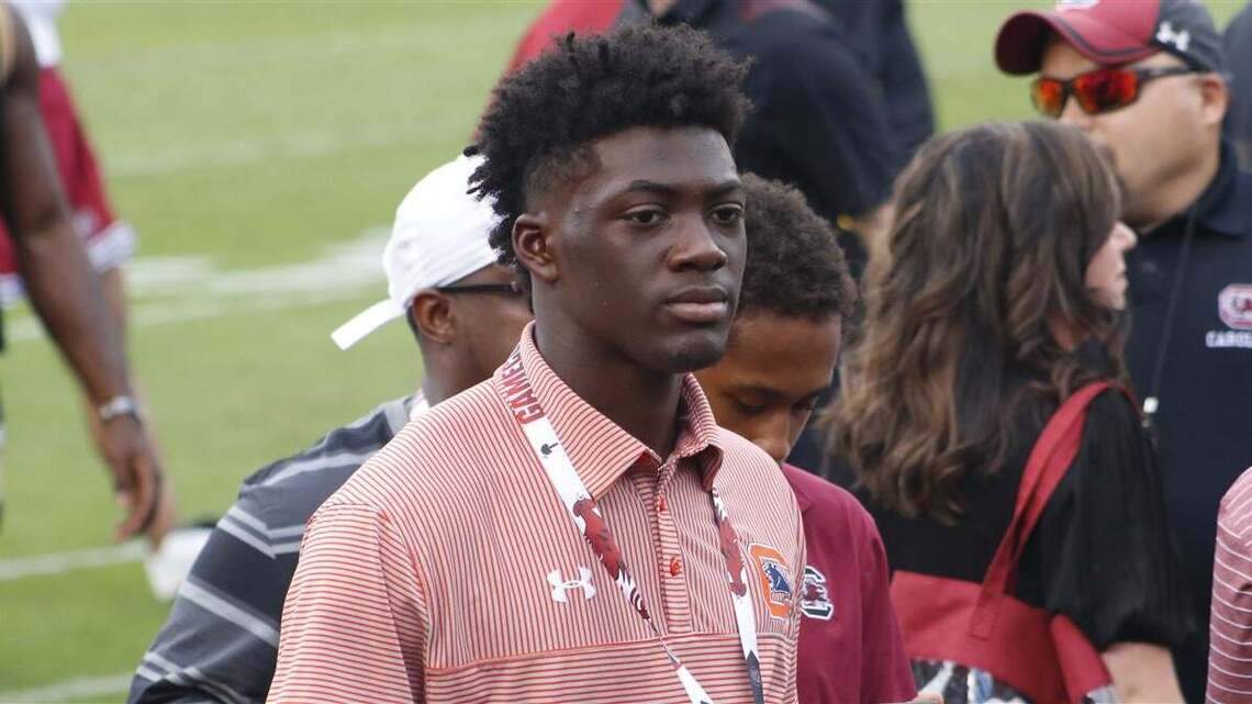 The state’s leading receiver broke a Deebo Samuel record. Now he’s on Gamecocks’ radar