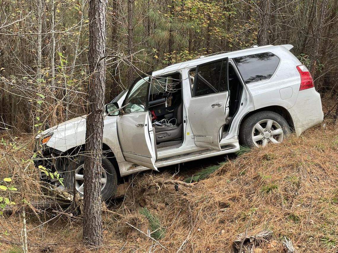 An SUV crashed at the end of a car chase, the Kershaw County Sheriff’s Office said.