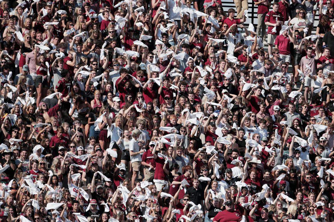 South Carolina’s student section was plenty packed for Saturday’s home game against Troy.