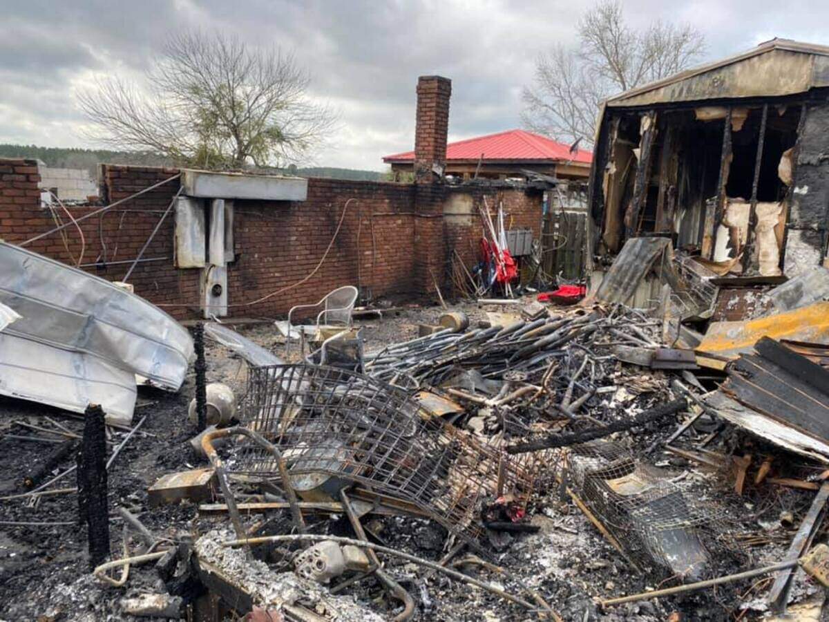 More fire damage from the fire at the Dutchman Creek Restaurant and Marina in Lake Wateree, SC after is was destroyed by a fire on the morning of Dec. 28, 2021.